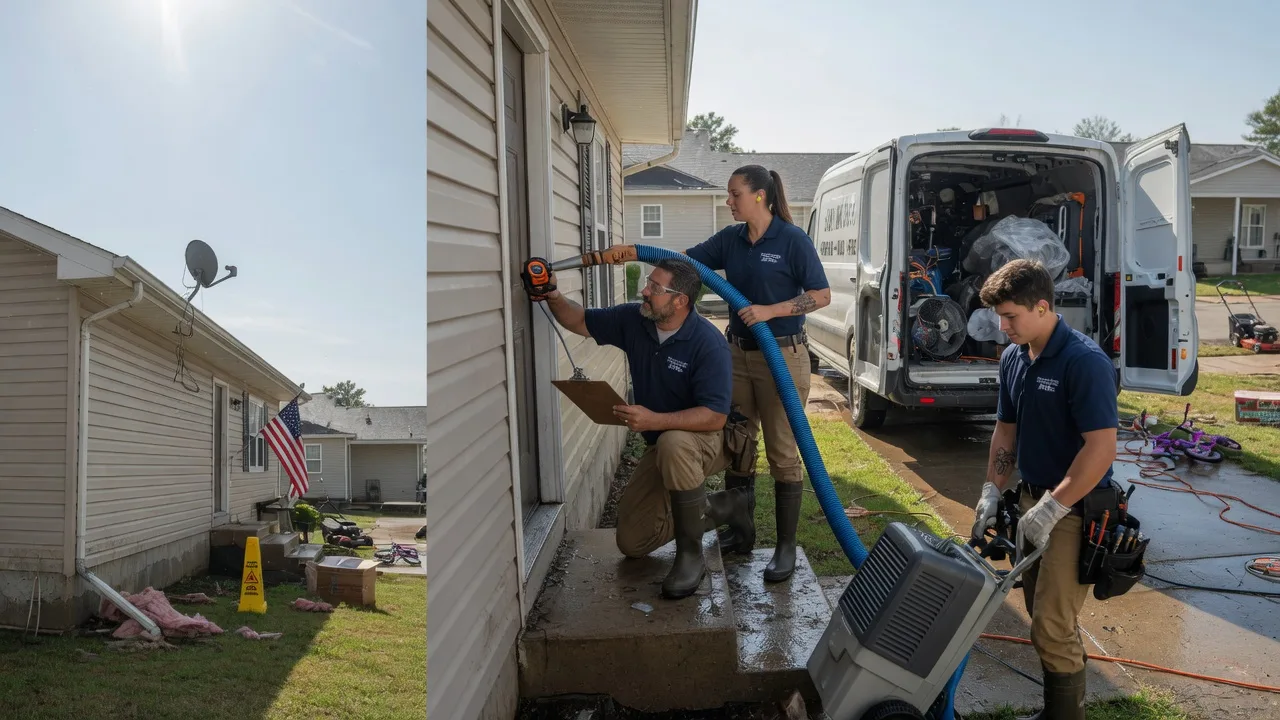 Ceiling Water Damage Restoration in Crescent, IA near me